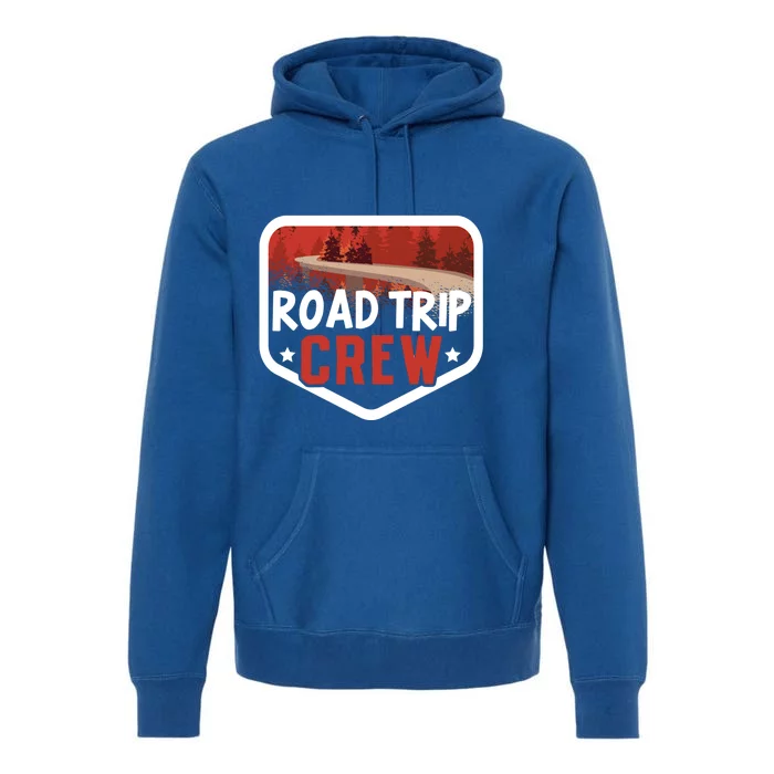 Traveler Vacation Road Trip Crew Watercolor Meaningful Gift Premium Hoodie