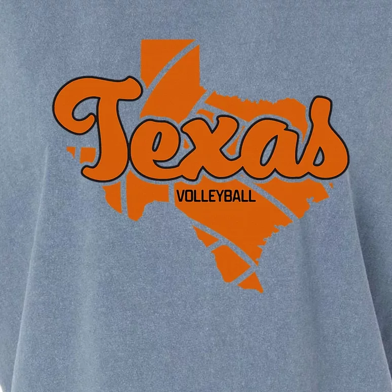 Texas Volleyball Retro Script Garment-Dyed Women's Muscle Tee