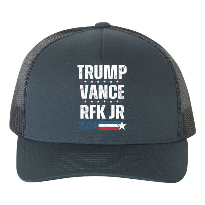 Trump Vance Rfk Jr 2024 American Flag Gift Yupoong Adult 5-Panel Trucker Hat