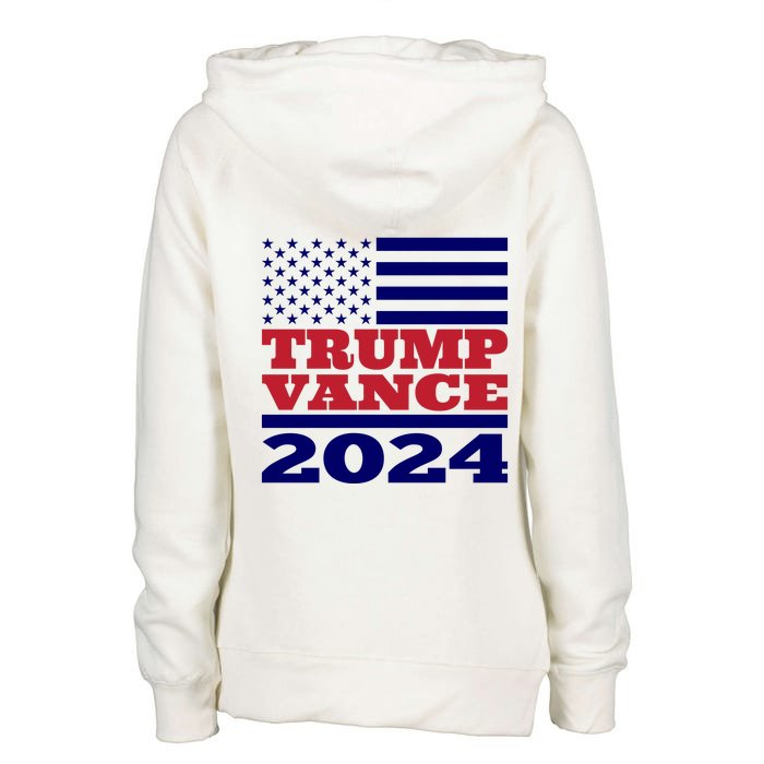 Trump Vance Republican 2024 Election Front And Back Front & Back Womens Funnel Neck Pullover Hood