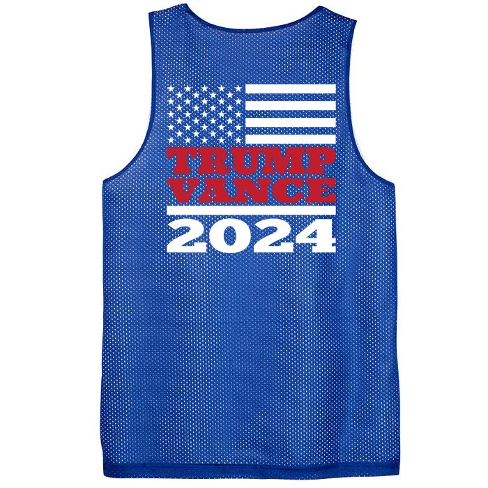 Trump Vance Republican 2024 Election Front And Back Front & Back Mesh Reversible Basketball Jersey Tank