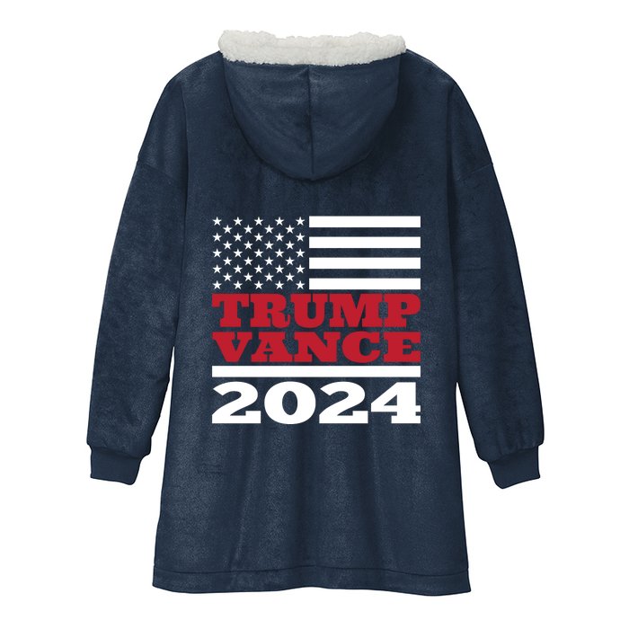 Trump Vance Republican 2024 Election Front And Back Front & Back Hooded Wearable Blanket