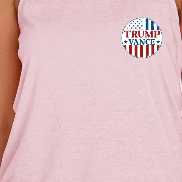 Trump Vance Republican 2024 Election Front And Back Front & Back Women's Knotted Racerback Tank