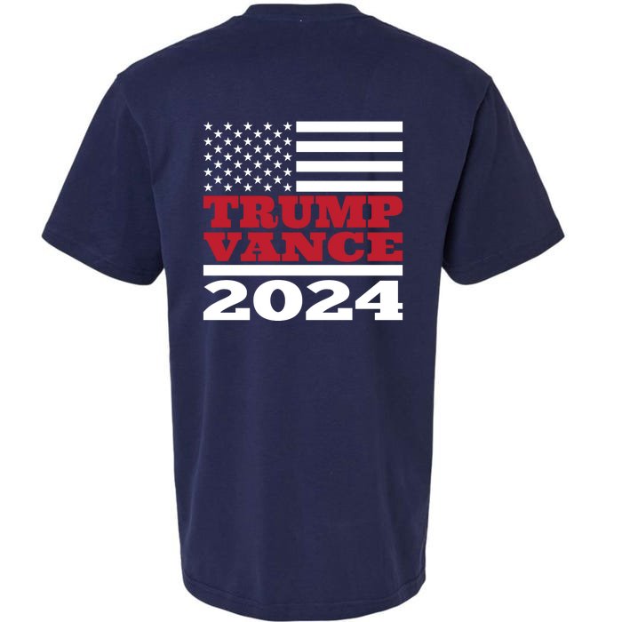 Trump Vance Republican 2024 Election Front And Back Front & Back Sueded Cloud Jersey T-Shirt