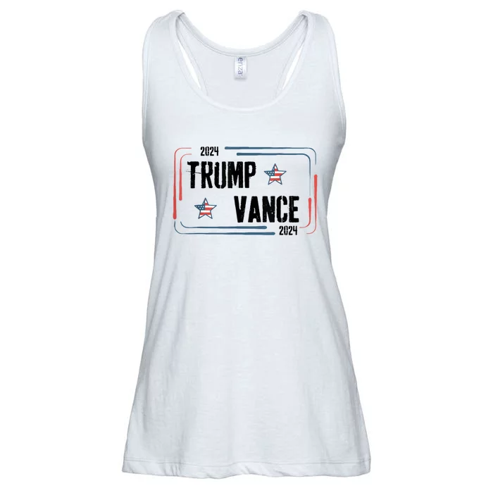 Trump Vance Retro Funny 2024 Ladies Essential Flowy Tank