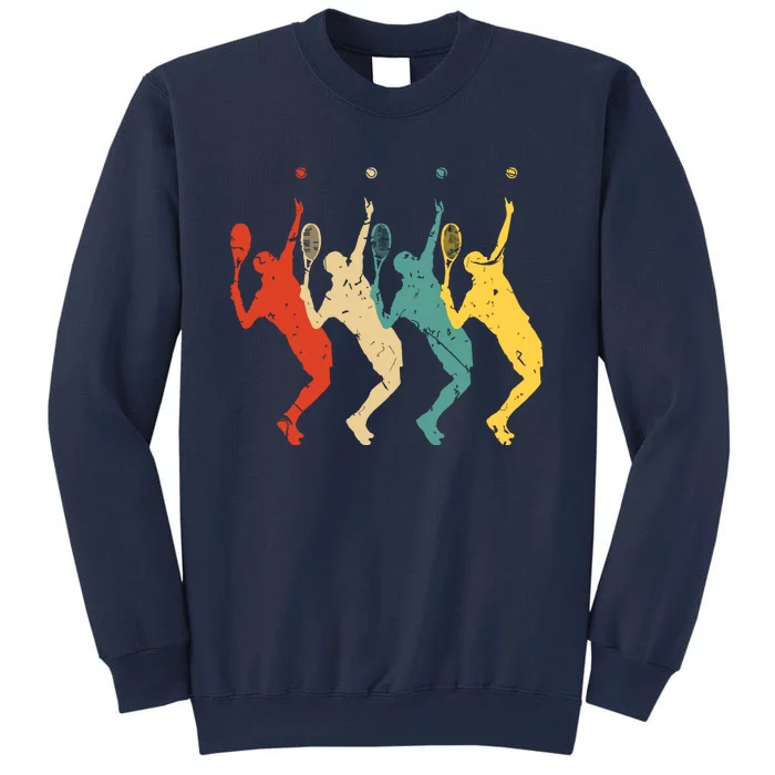 Tennis Vintage Retro 70s 80s Tennis Player Sweatshirt