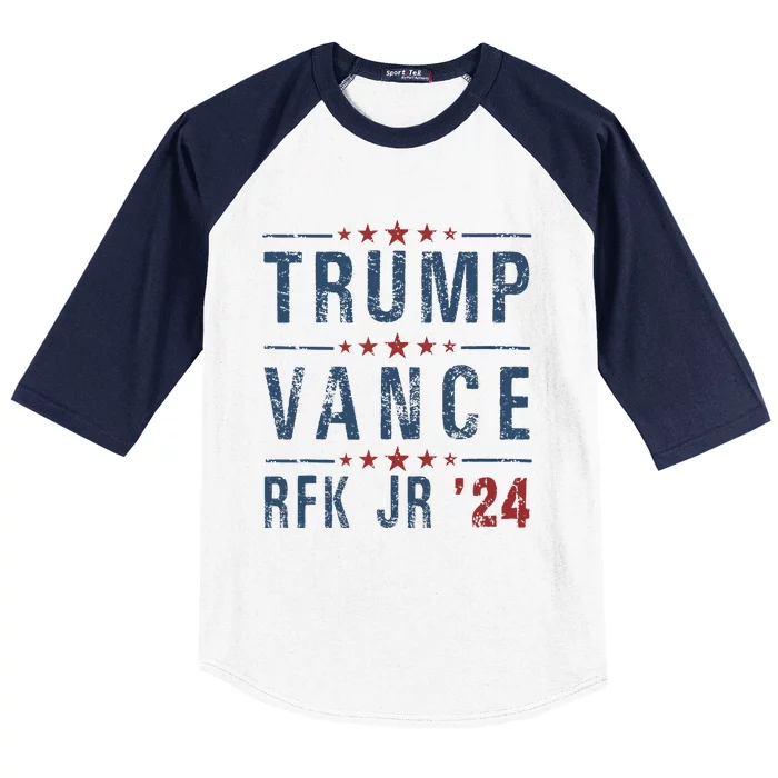 Trump Vance Rfk Jr 2024 IM Voting For Trump Kennedy Vance Baseball Sleeve Shirt