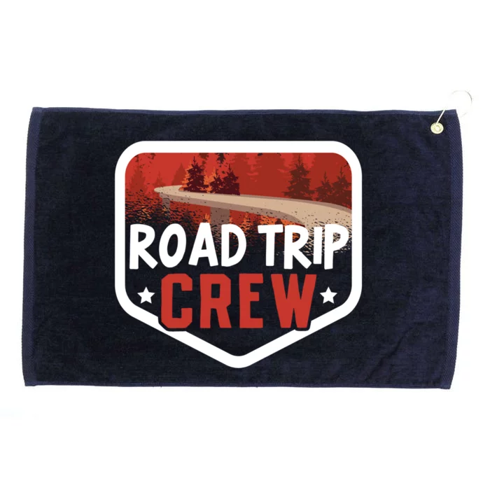 Traveler Vacation Road Trip Crew Watercolor Gift Grommeted Golf Towel