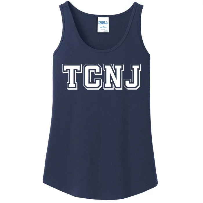 TCNJ Vintage Retro College Athletic Sports Ladies Essential Tank