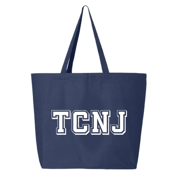 TCNJ Vintage Retro College Athletic Sports 25L Jumbo Tote