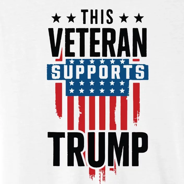 This Veteran Supports Trump 2024 American Flag 4th Of July Tank Top ChromaSoft Performance T-Shirt