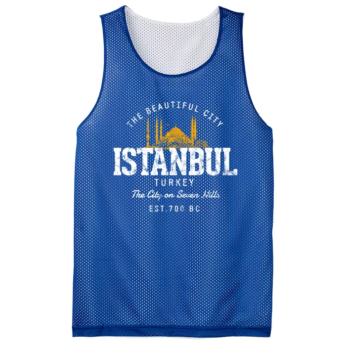 Turkey Vacation Souvenir Istanbul Gift Mesh Reversible Basketball Jersey Tank