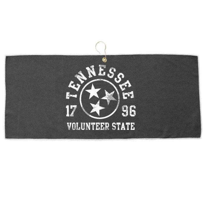 Tennessee Volunteer State Home Family Vintage Fade Orange Large Microfiber Waffle Golf Towel