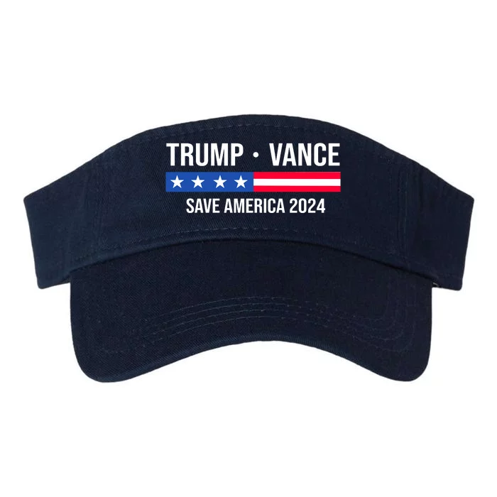 Trump Vance Save America 2024 Usa Election Valucap Bio-Washed Visor