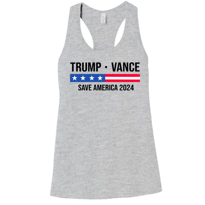 Trump Vance Save America 2024 Usa Election Women's Racerback Tank