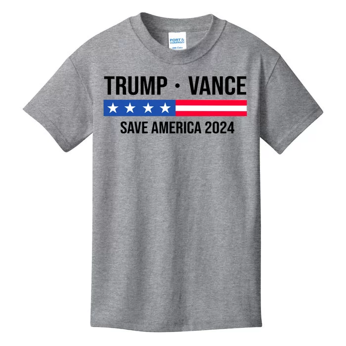 Trump Vance Save America 2024 Usa Election Kids T-Shirt