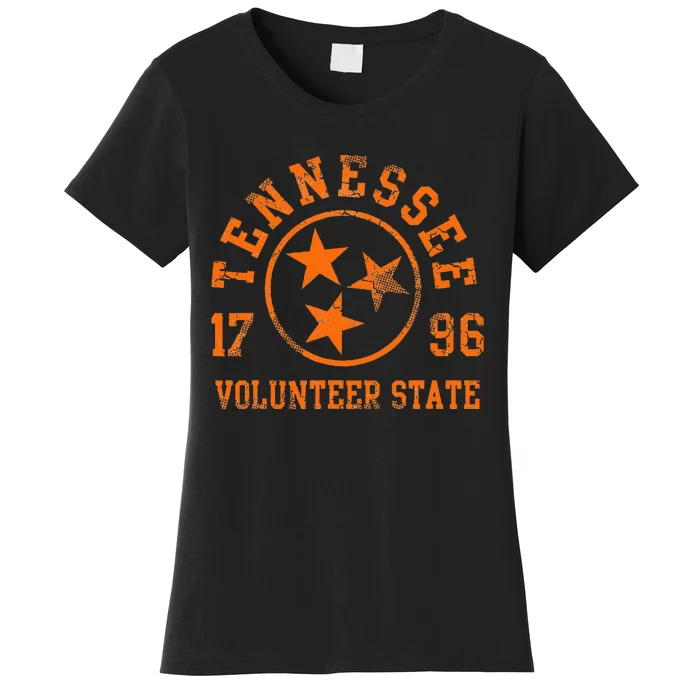 Tennessee Volunteer State Flag Home Vintage Distressed Women's T-Shirt