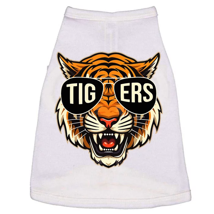 Tigers Vintage Sports Name Design Doggie Tank