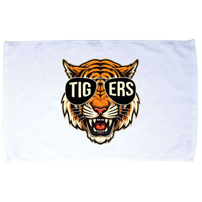 Tigers Vintage Sports Name Design Microfiber Hand Towel