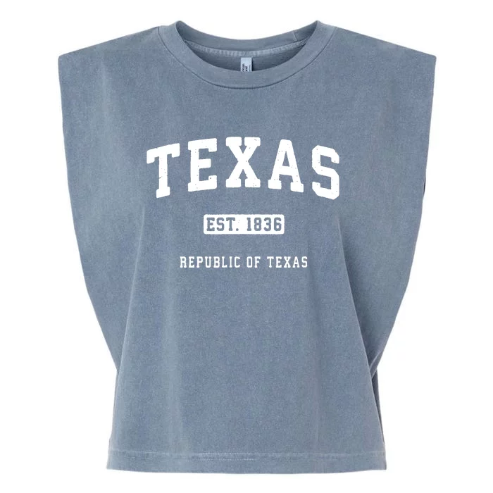 Texas Vintage Sports Design Republic Of Texas Garment-Dyed Women's Muscle Tee