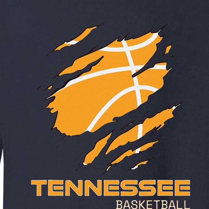 The Volunteer State Fan Tennesseean Tennessee Basketball Toddler Sweatshirt