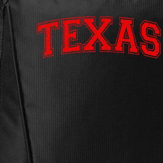 Texas Varsity Style Text Sports Athletic Jersey Style City Backpack