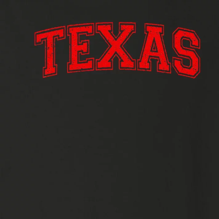 Texas Varsity Style Text Sports Athletic Jersey Style Toddler Long Sleeve Shirt