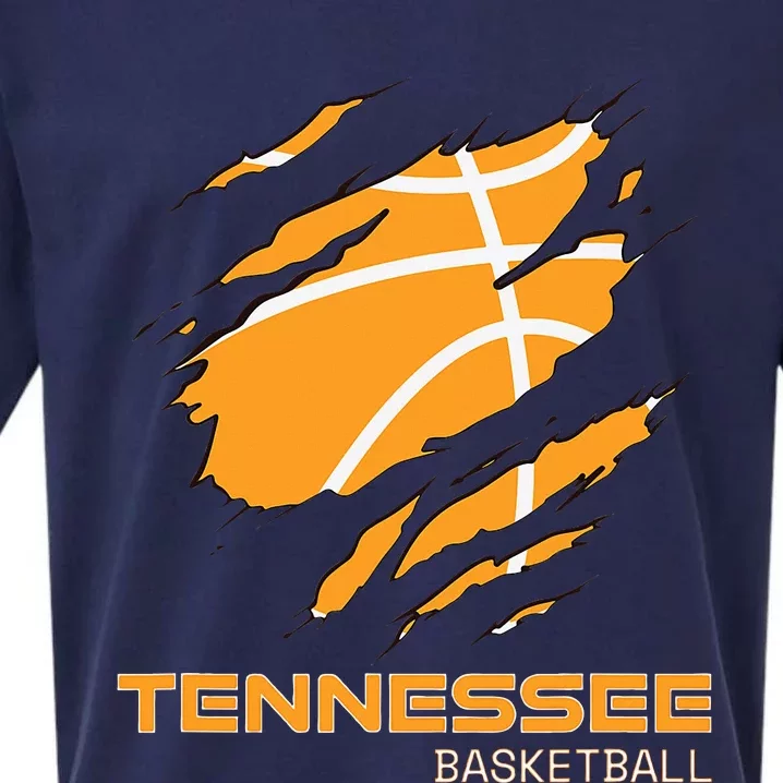 The Volunteer State Fan Tennesseean Tennessee Basketball Sueded Cloud Jersey T-Shirt