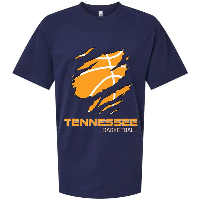 The Volunteer State Fan Tennesseean Tennessee Basketball Sueded Cloud Jersey T-Shirt