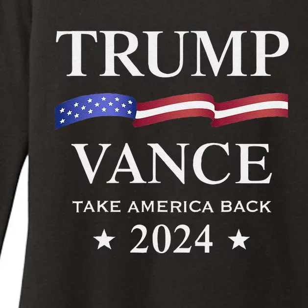 Trump Vance Take America Back 2024 Gift Womens CVC Long Sleeve Shirt