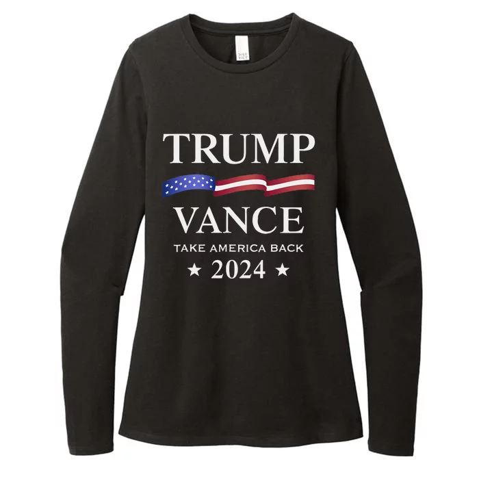 Trump Vance Take America Back 2024 Gift Womens CVC Long Sleeve Shirt