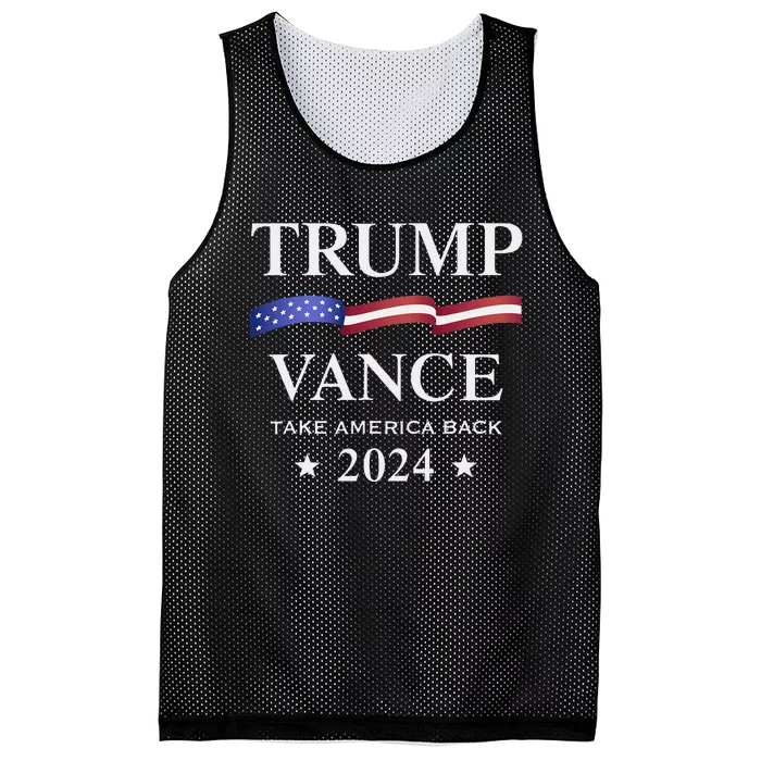 Trump Vance Take America Back 2024 Gift Mesh Reversible Basketball Jersey Tank