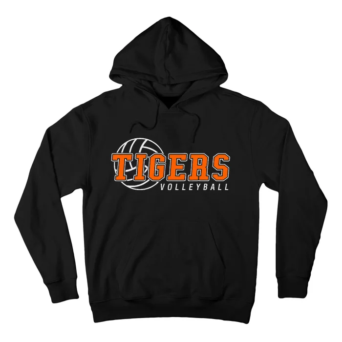 Tigers Volleyball Team Tiger Mascot Sport Gift Idea Hoodie