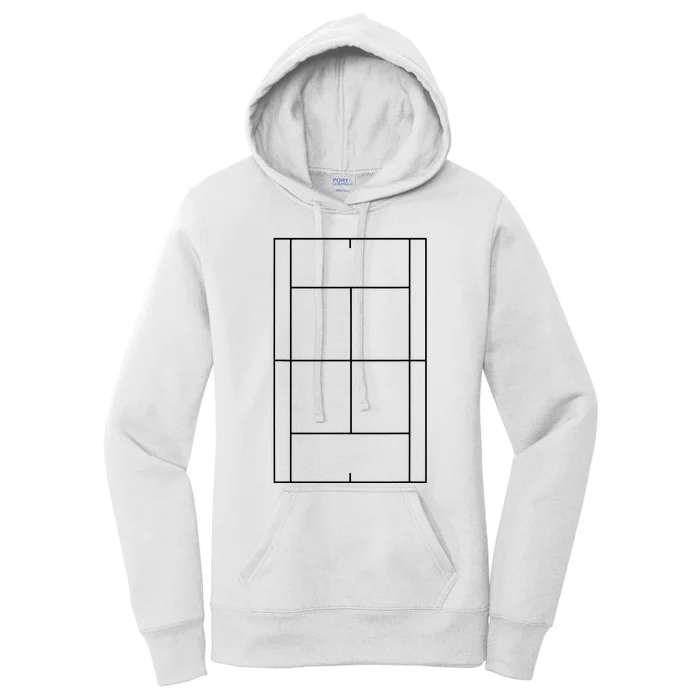 Tennis Vintage Tennis Court Tennis Player Gift Women's Pullover Hoodie