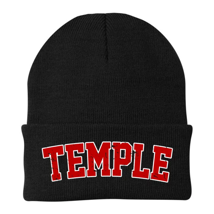 Temple Vintage Texas Sports Design Knit Cap Winter Beanie