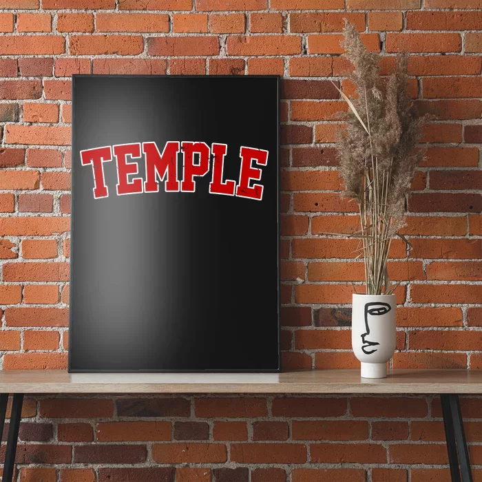 Temple Vintage Texas Sports Design Poster