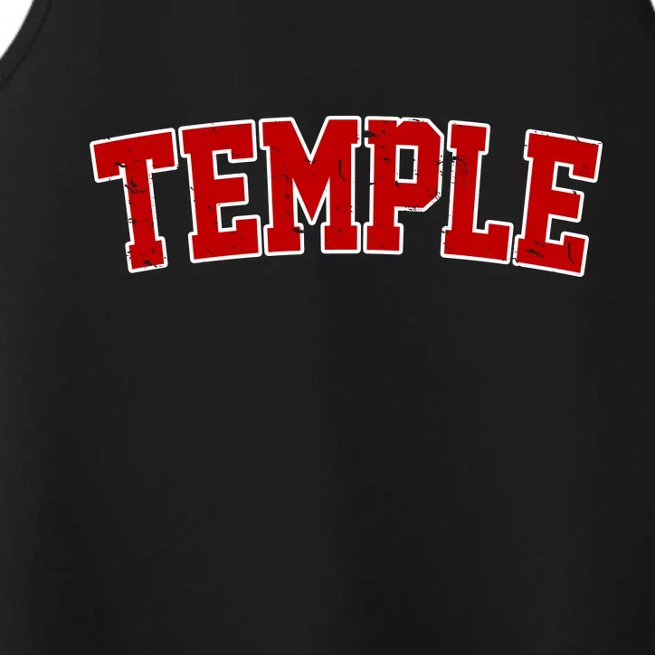 Temple Vintage Texas Sports Design Performance Tank