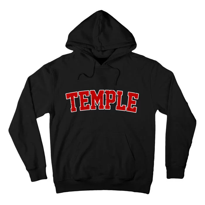 Temple Vintage Texas Sports Design Tall Hoodie