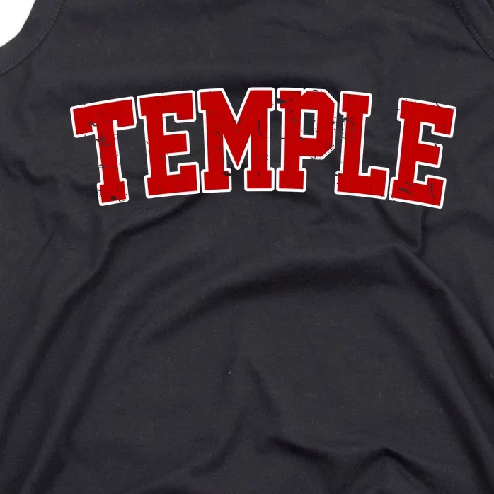 Temple Vintage Texas Sports Design Tank Top