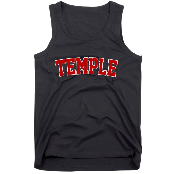 Temple Vintage Texas Sports Design Tank Top