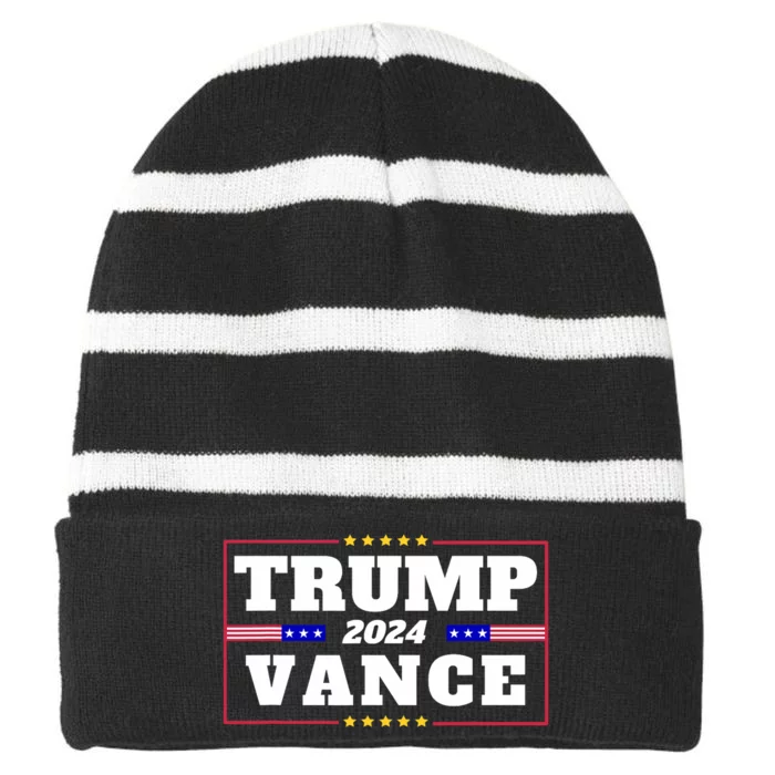 Trump Vance Striped Beanie with Solid Band