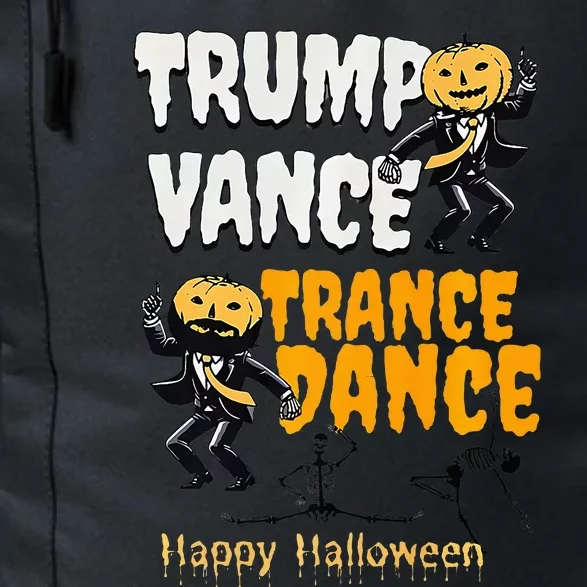 Trump Vance Trance Dance Happy Halloween Dancing Skeleton Premium Daily Commute Backpack