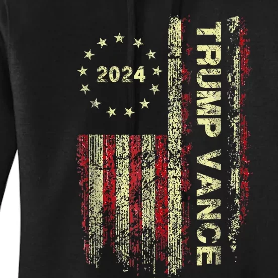 Trumpmania Vance Trump Vance 2024 Take America Back Women's Pullover Hoodie