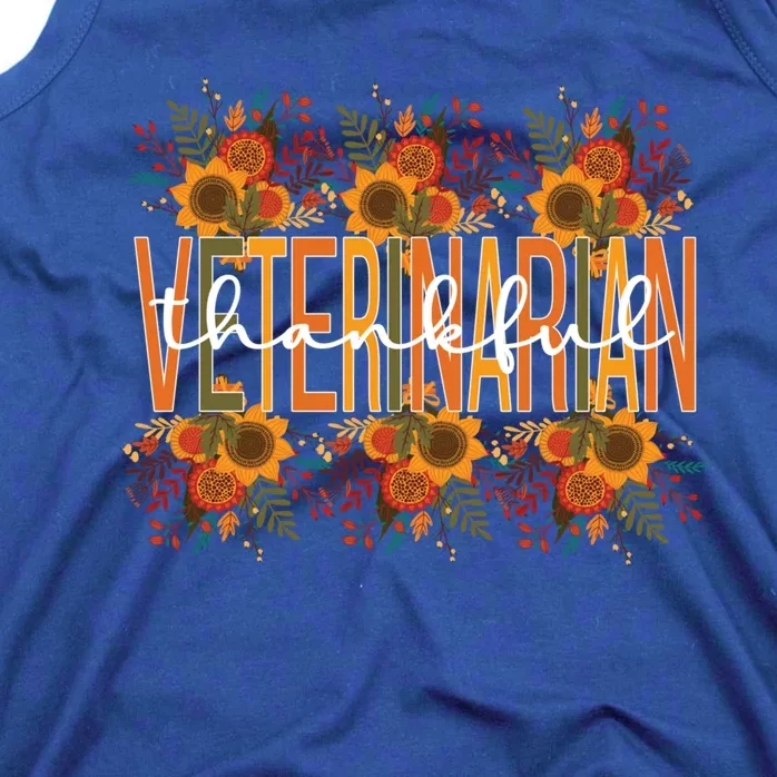 Thankful Veterinarian Thanksgiving Doctor Veterinarian Great Gift Tank Top