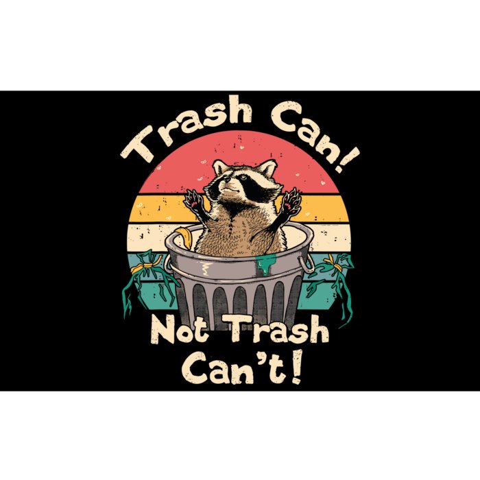 Trash Vintage Talker Raccoon Trash Can Not Trash Cant Bumper Sticker