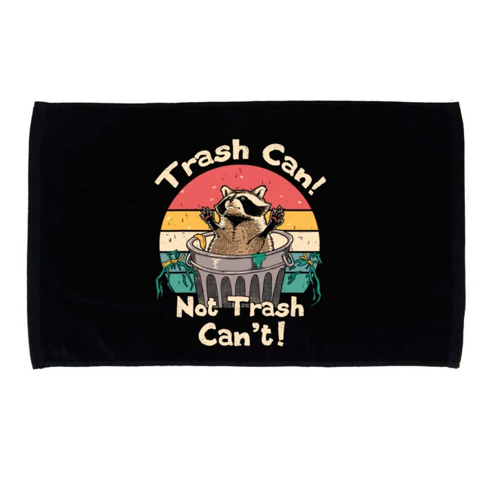 Trash Vintage Talker Raccoon Trash Can Not Trash Cant Microfiber Hand Towel