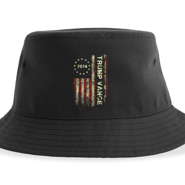 Trumpmania Vance Trump Vance 2024 Take America Back Sustainable Bucket Hat