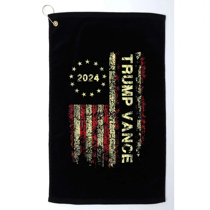 Trumpmania Vance Trump Vance 2024 Take America Back Platinum Collection Golf Towel