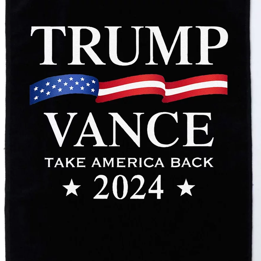 Trump Vance Take America Back 2024 Platinum Collection Golf Towel