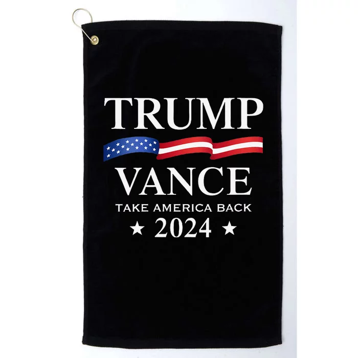 Trump Vance Take America Back 2024 Platinum Collection Golf Towel